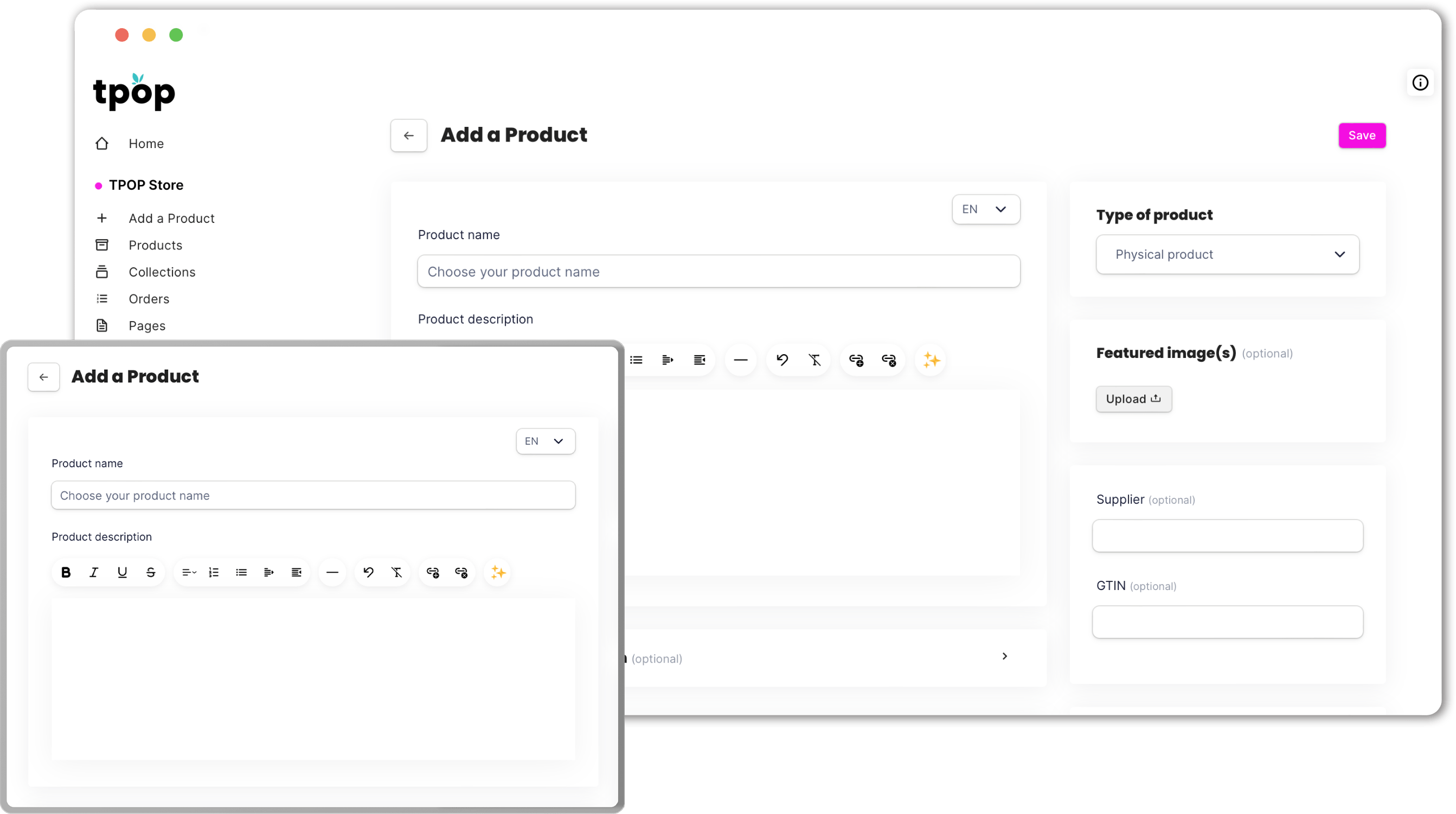 Créez vos produits numériques.