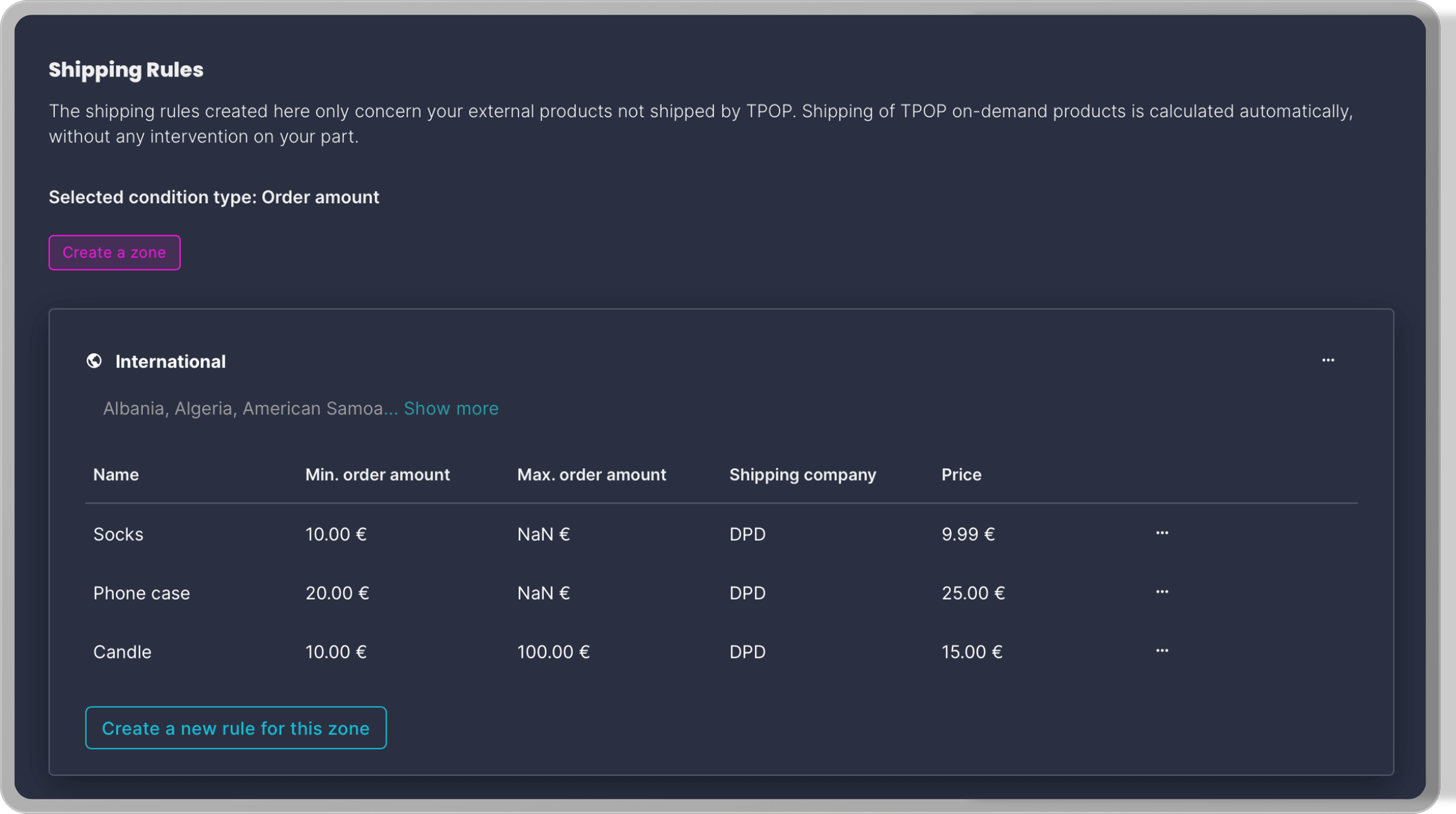 Comment faire mes règles de livraison sur ma boutique ?